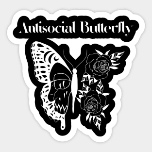 Antisocial Butterfly Sticker